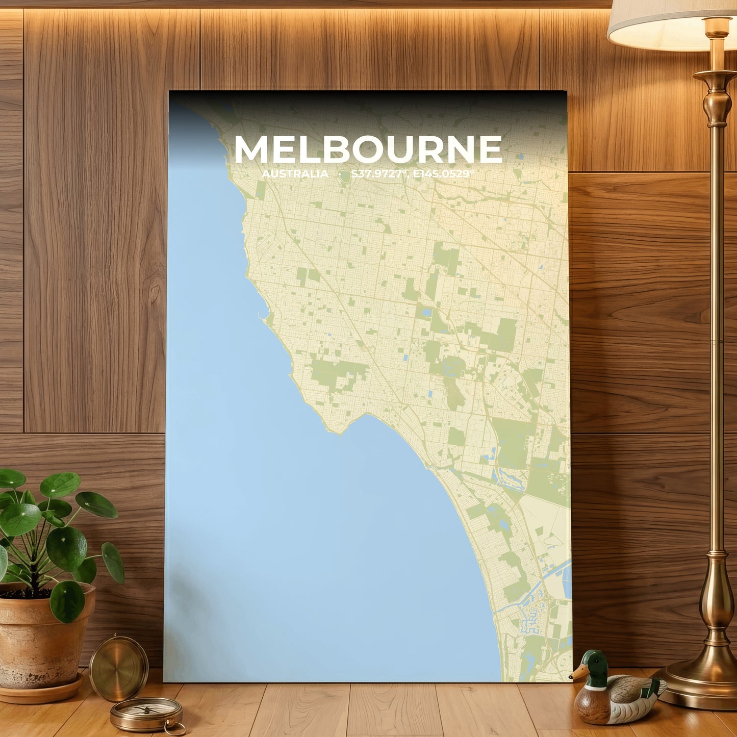 Melbourne Drift Map Poster