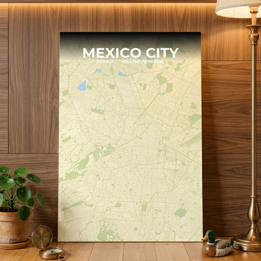 Mexico City Drift Map Poster