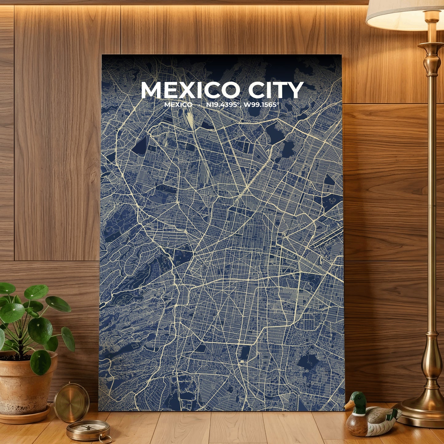 Mexico City Anchor Map Poster