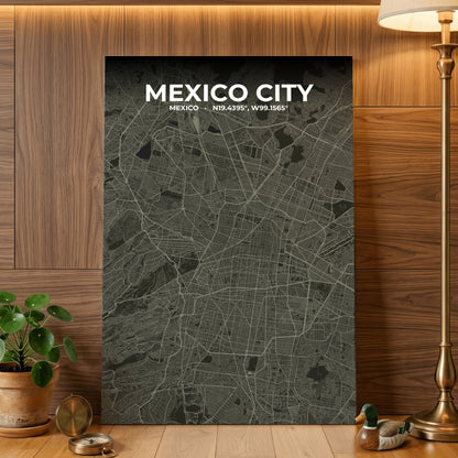 Mexico City Sable Map Poster