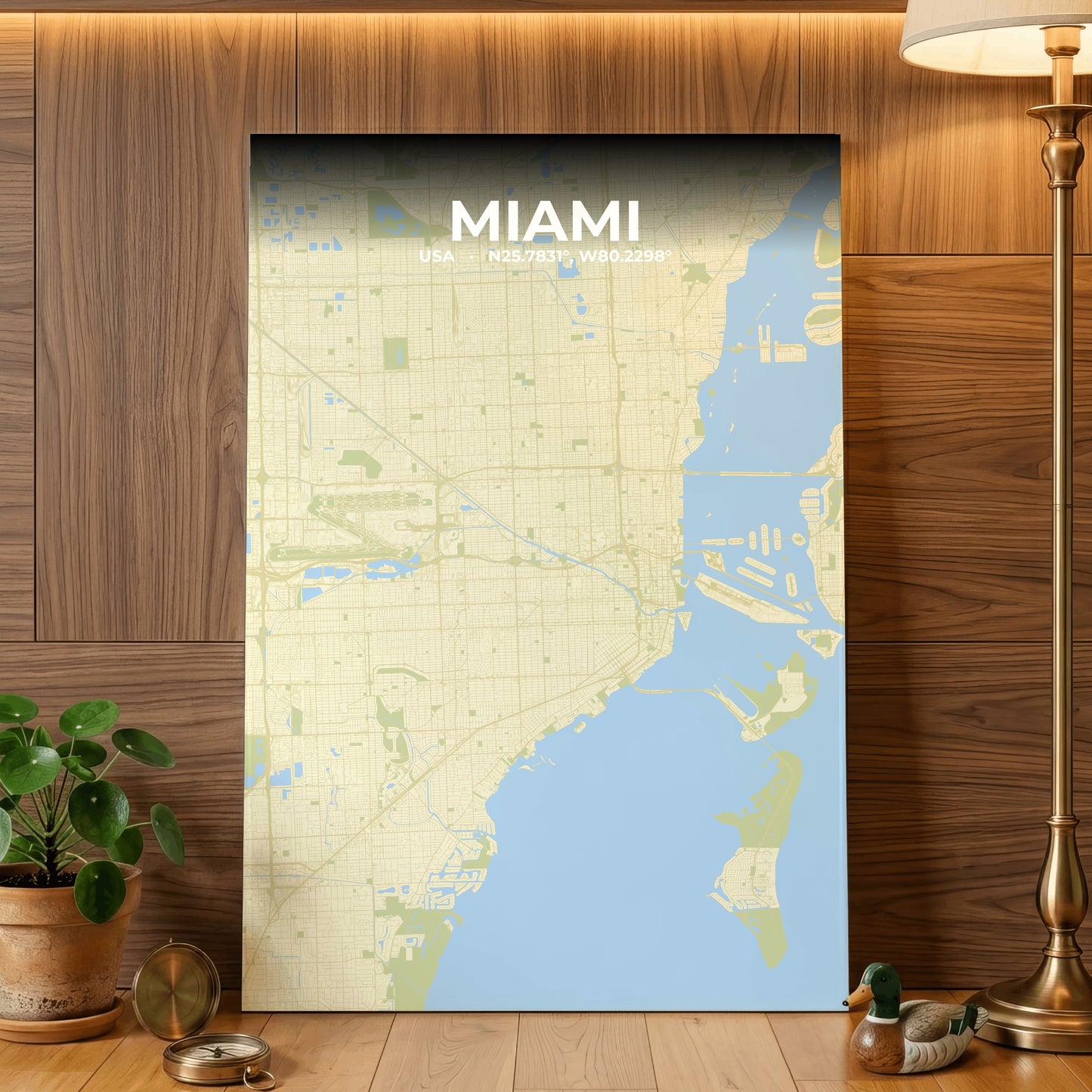 Miami Drift Map Poster