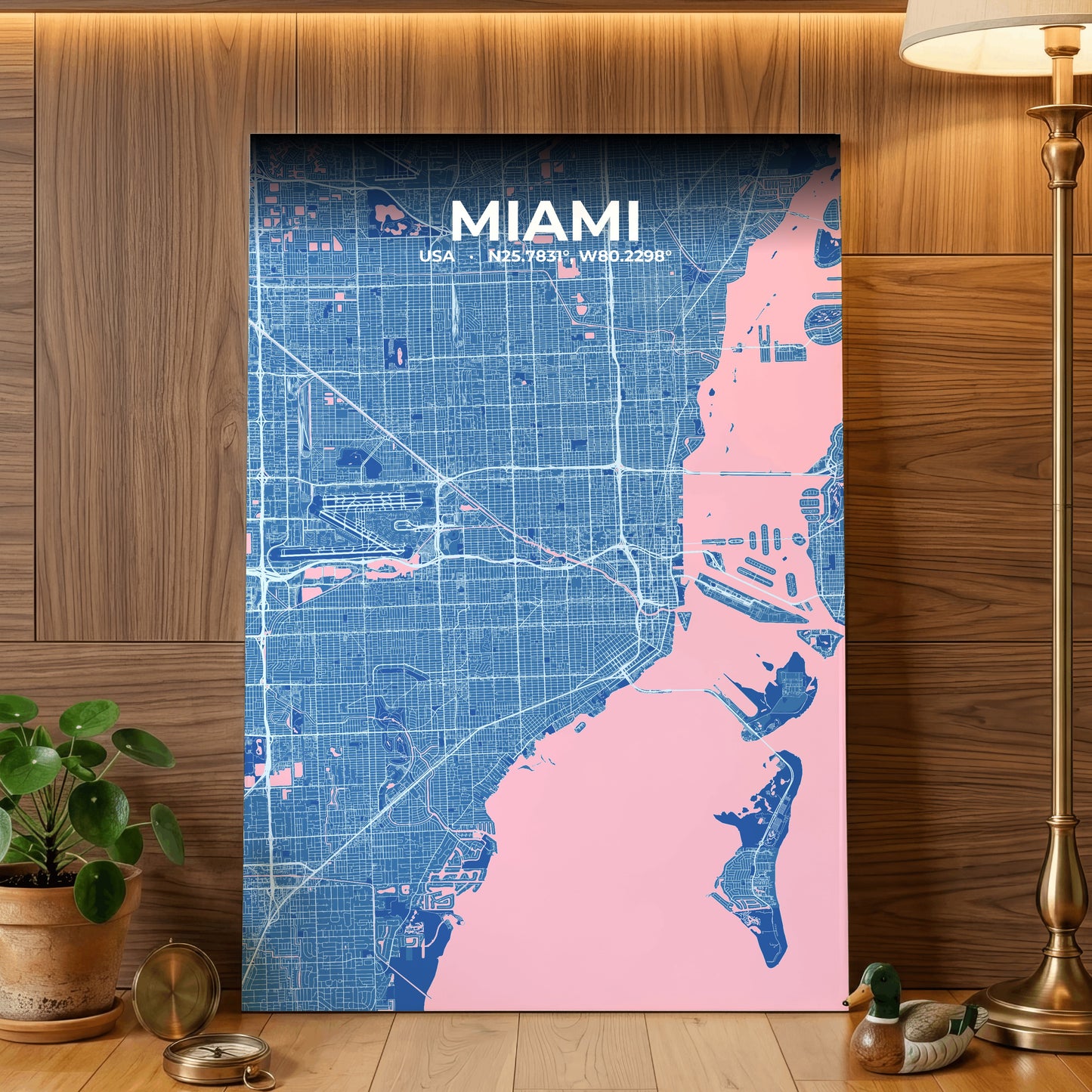 Miami Candy Map Poster