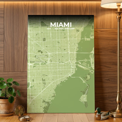 Miami Grove Map Poster