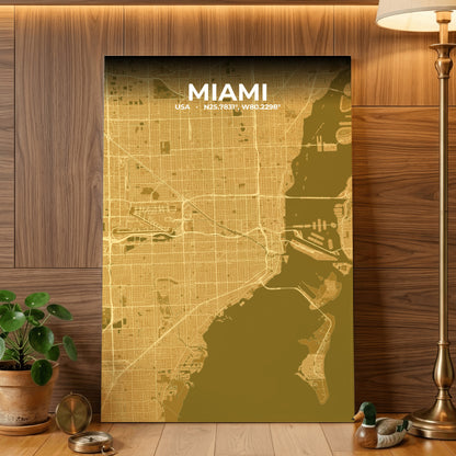Miami Forge Map Poster
