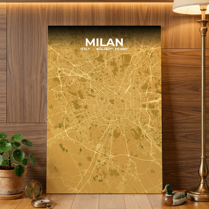 Milan Forge Map Poster