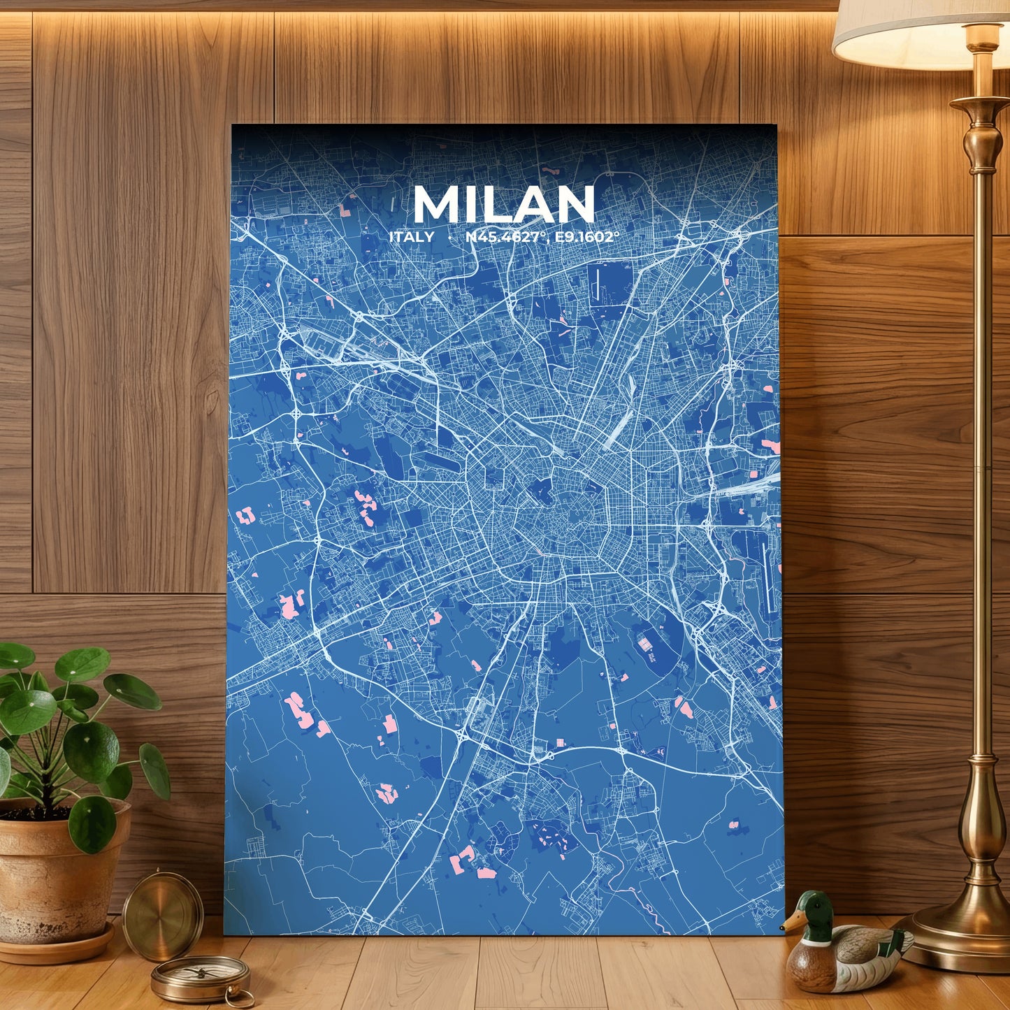 Milan Candy Map Poster