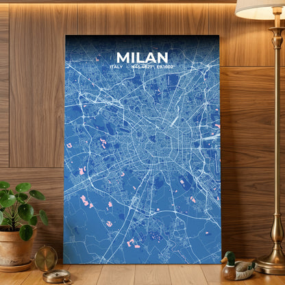 Milan Candy Map Poster