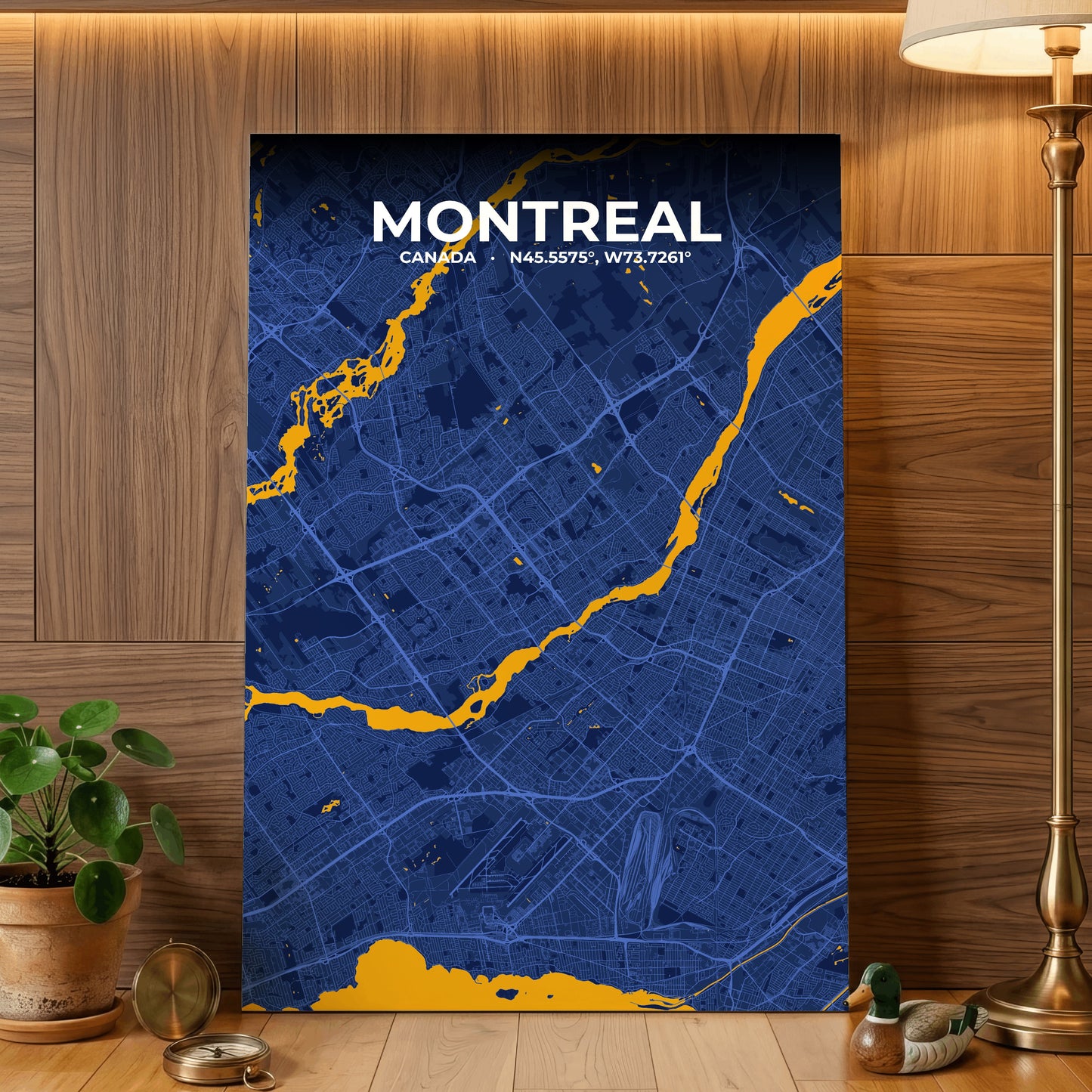 Montreal Ink Map Poster