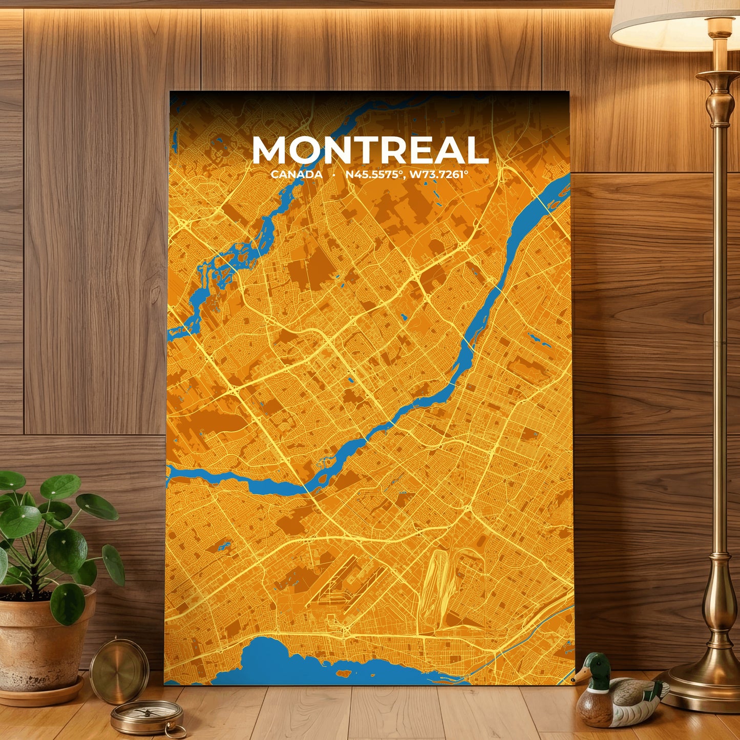 Montreal Scorch Map Poster