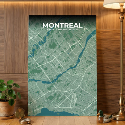 Montreal Mist Map Poster