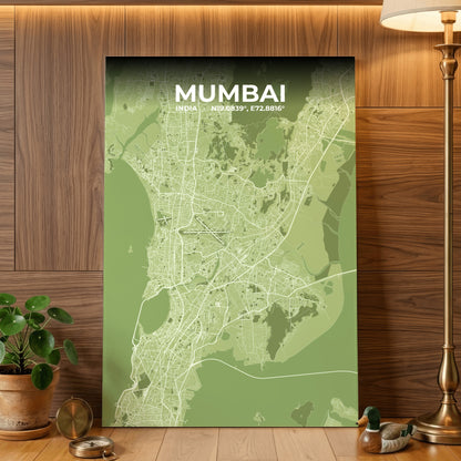 Mumbai Grove Map Poster
