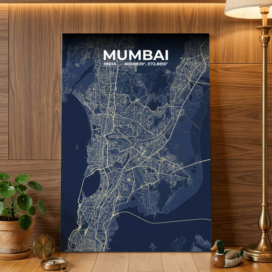 Mumbai Anchor Map Poster