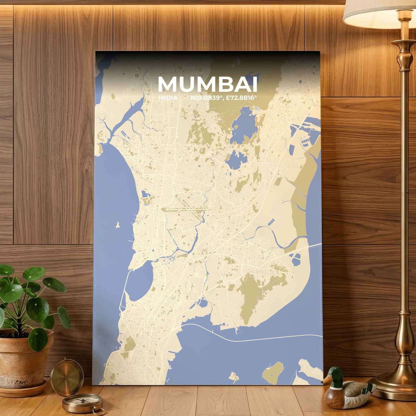 Mumbai Barn Map Poster