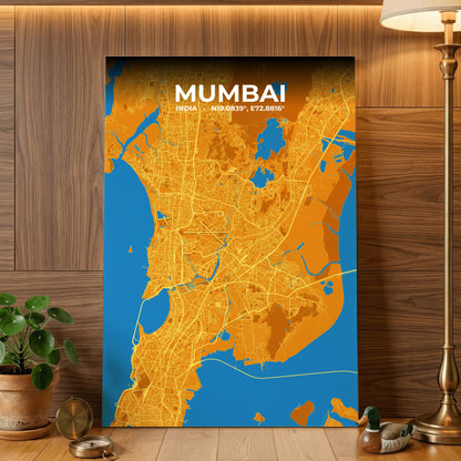 Mumbai Scorch Map Poster