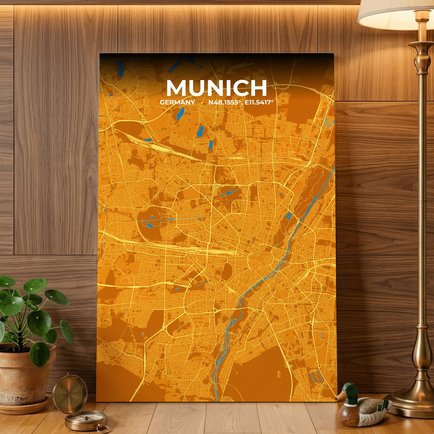 Munich Scorch Map Poster
