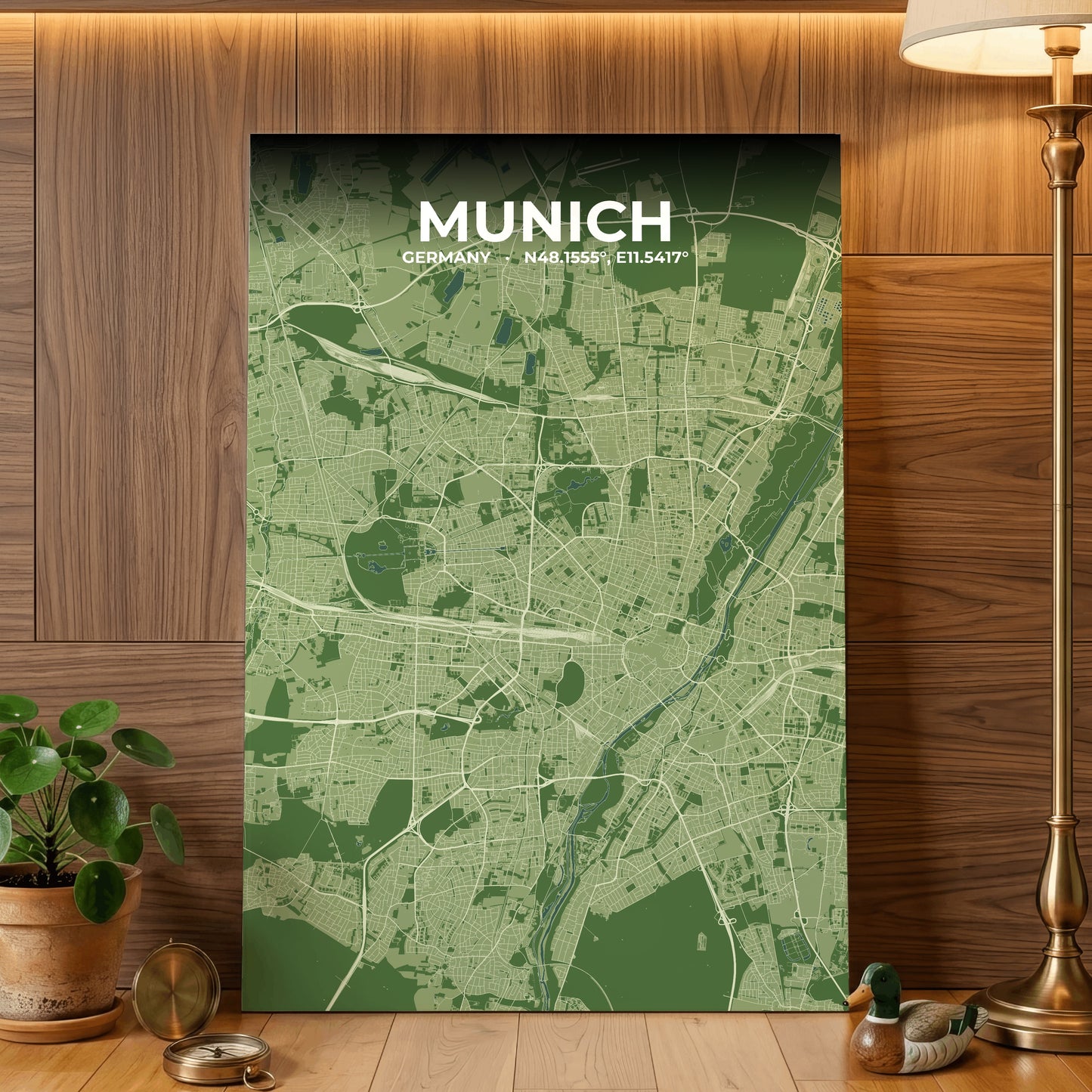 Munich Clay Map Poster