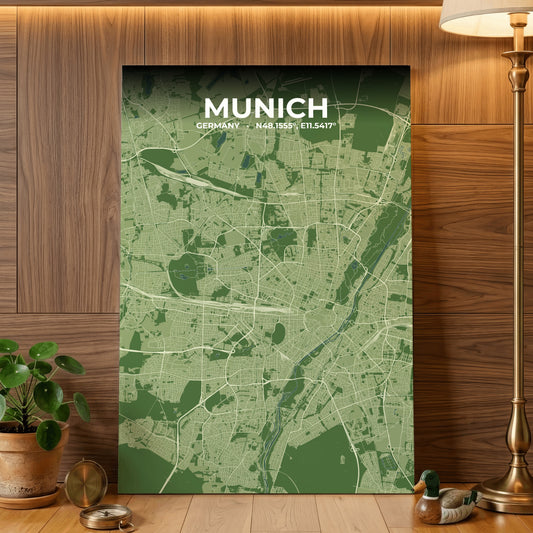Munich Clay Map Poster