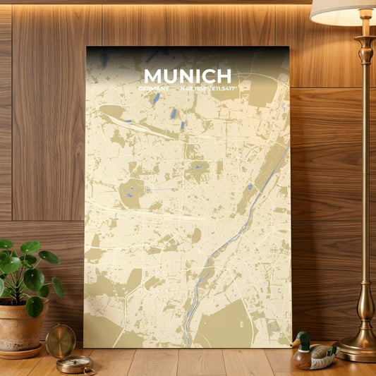 Munich Barn Map Poster
