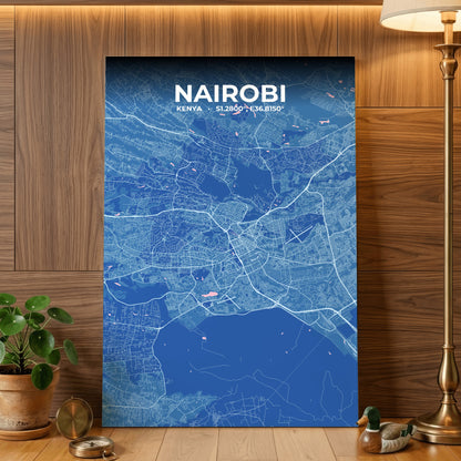 Nairobi Candy Map Poster