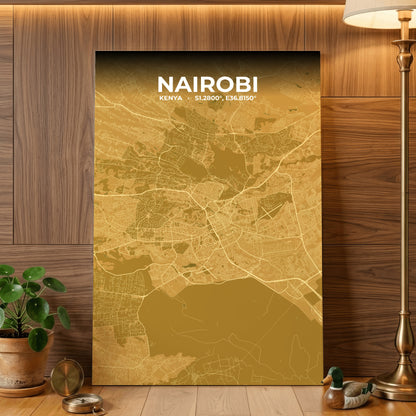 Nairobi Forge Map Poster