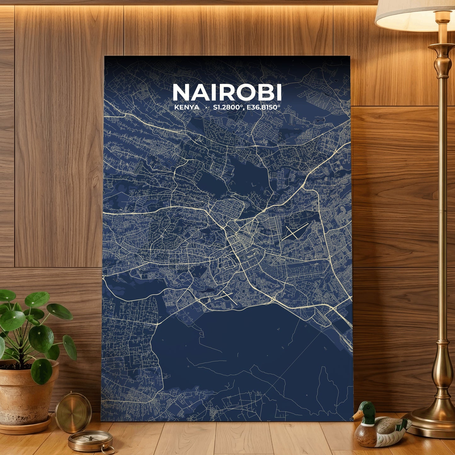 Nairobi Anchor Map Poster