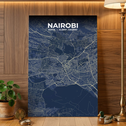 Nairobi Anchor Map Poster