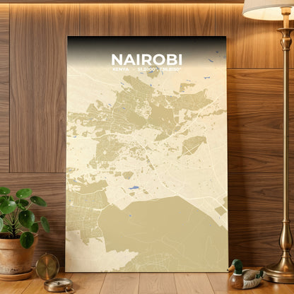 Nairobi Barn Map Poster