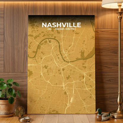Nashville Forge Map Poster