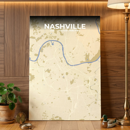 Nashville Barn Map Poster