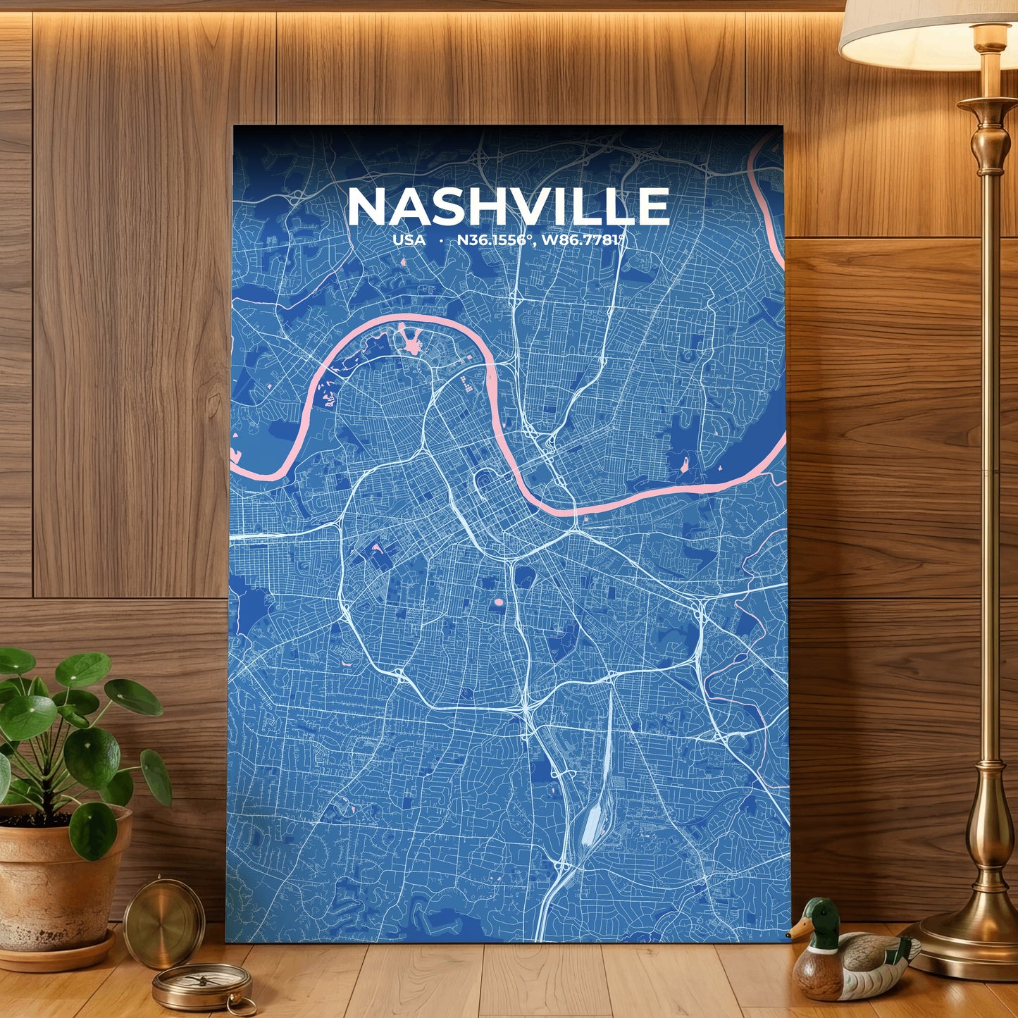Nashville Candy Map Poster
