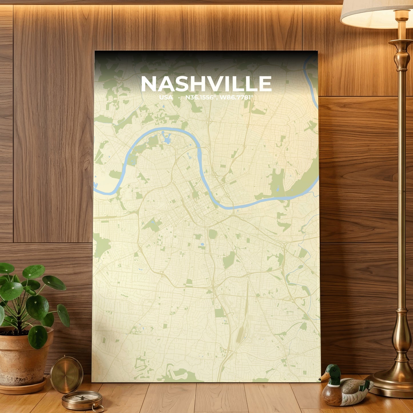 Nashville Drift Map Poster
