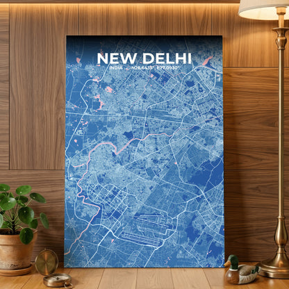 New Delhi Candy Map Poster
