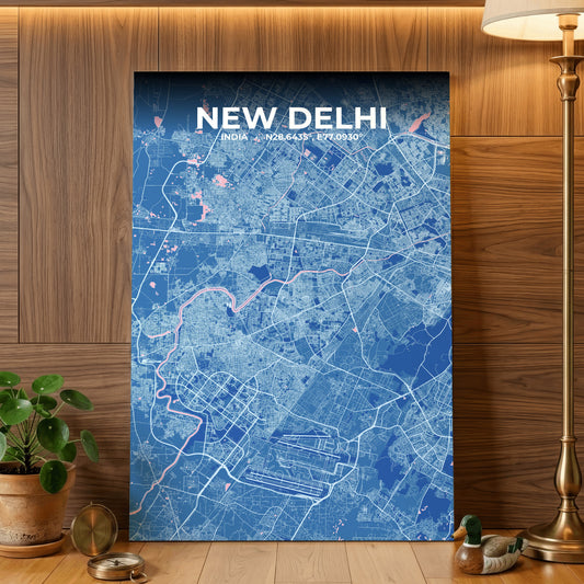 New Delhi Candy Map Poster