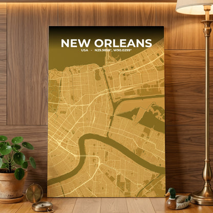 New Orleans Forge Map Poster
