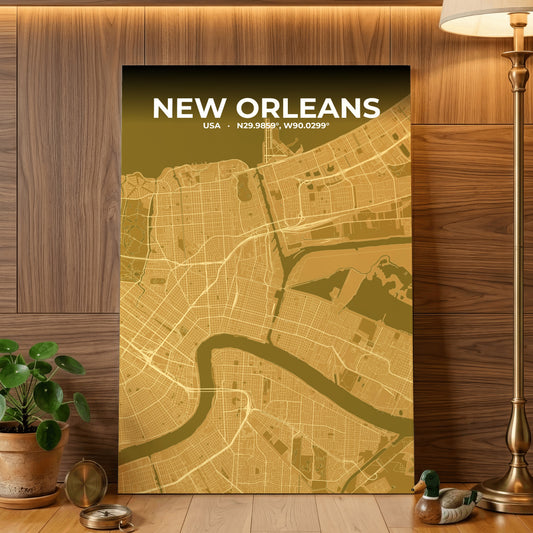 New Orleans Forge Map Poster