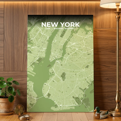 New York Grove Map Poster
