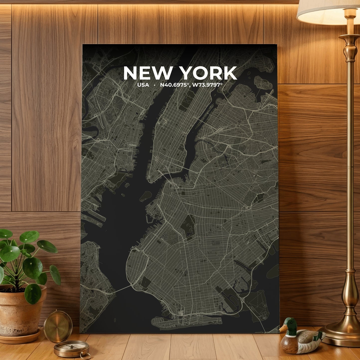 New York Sable Map Poster