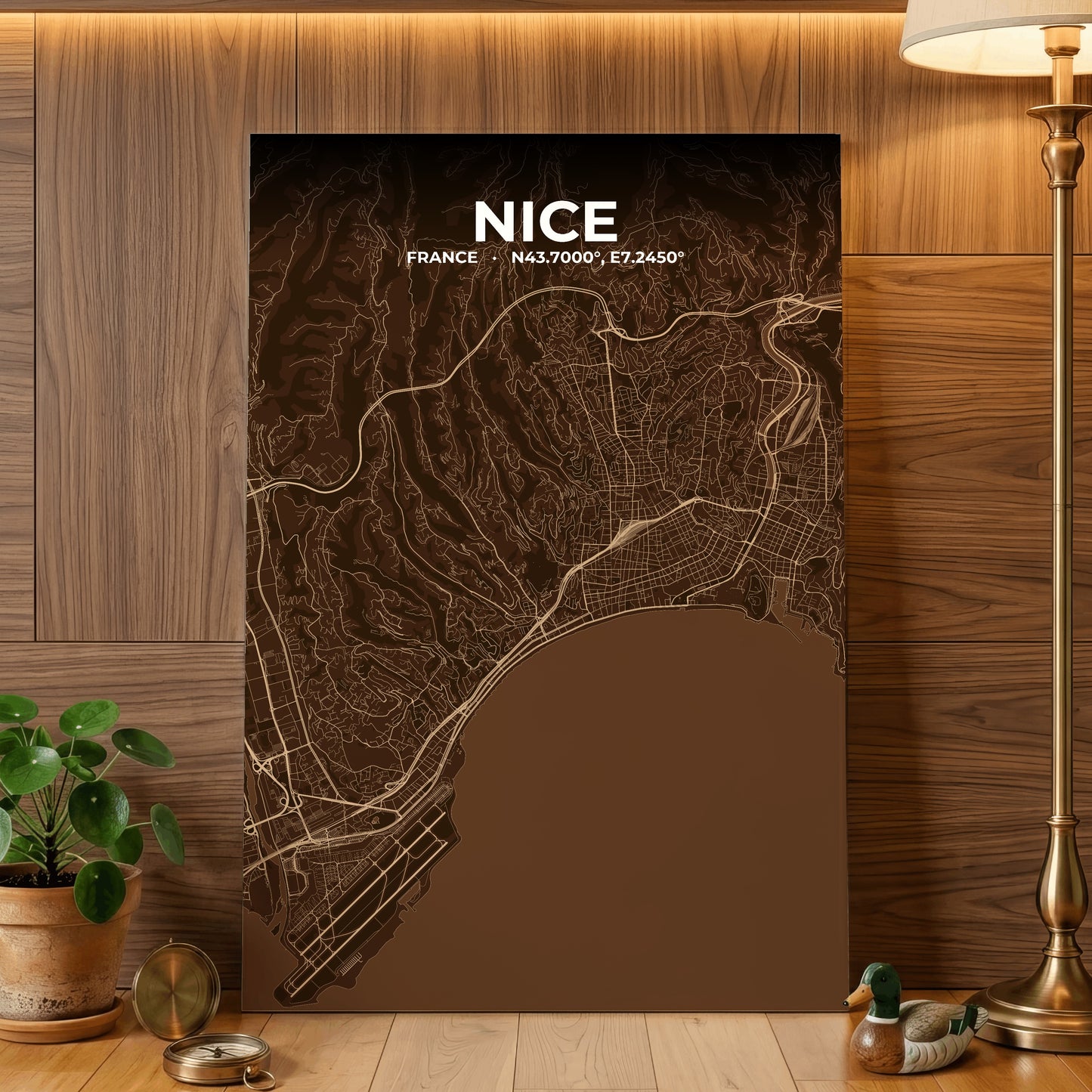 Nice Plum Map Poster