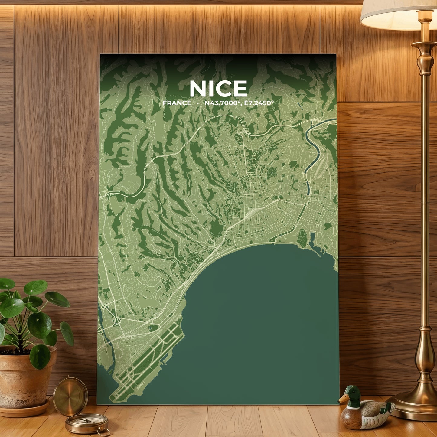 Nice Clay Map Poster