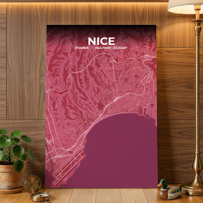 Nice Scarlet Map Poster