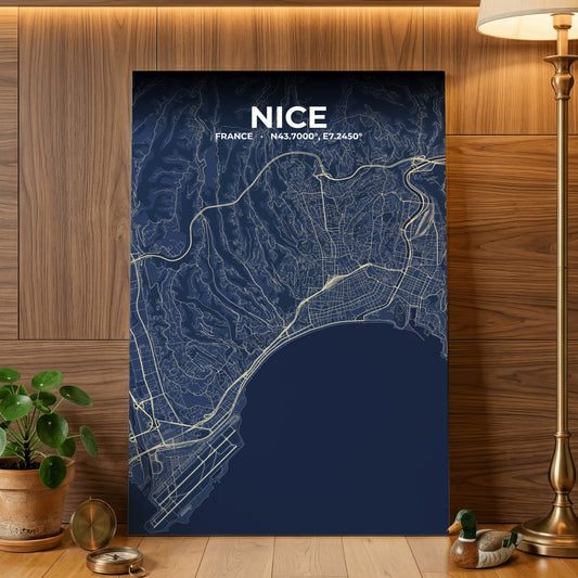 Nice Anchor Map Poster