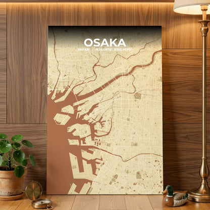 Osaka Ember Map Poster