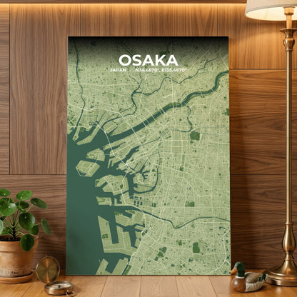 Osaka Clay Map Poster