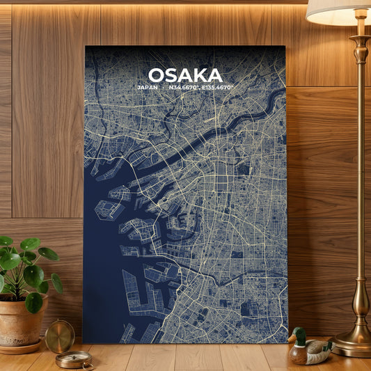 Osaka Anchor Map Poster