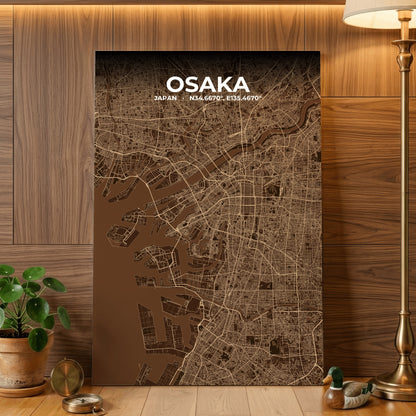 Osaka Plum Map Poster