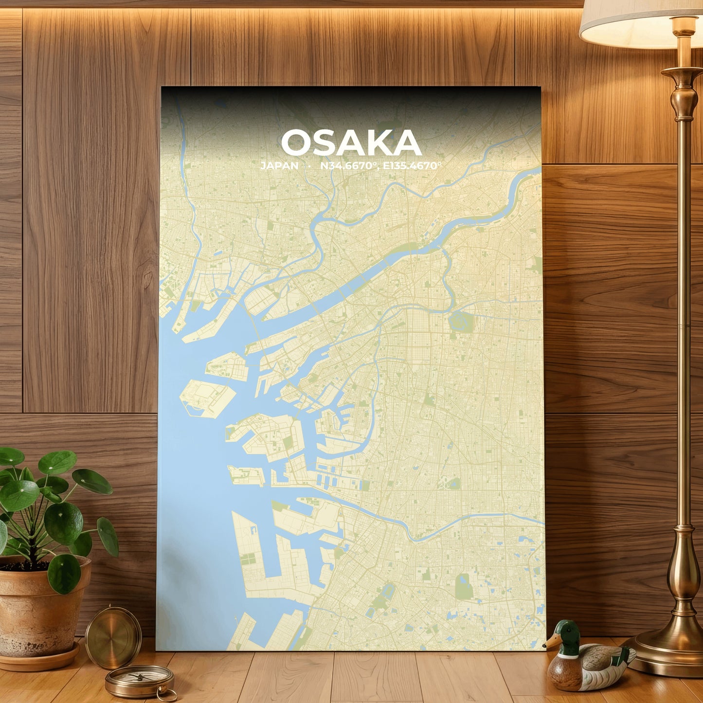 Osaka Drift Map Poster