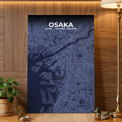 Osaka Tide Map Poster