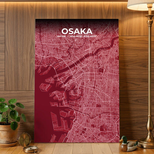 Osaka Garnet Map Poster