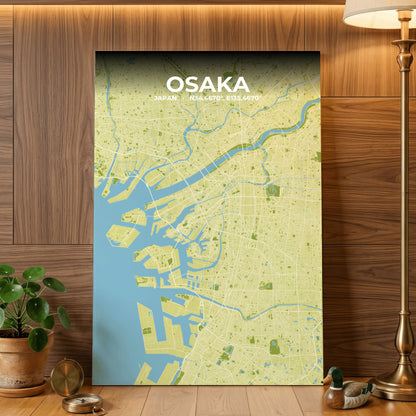 Osaka Fern Map Poster