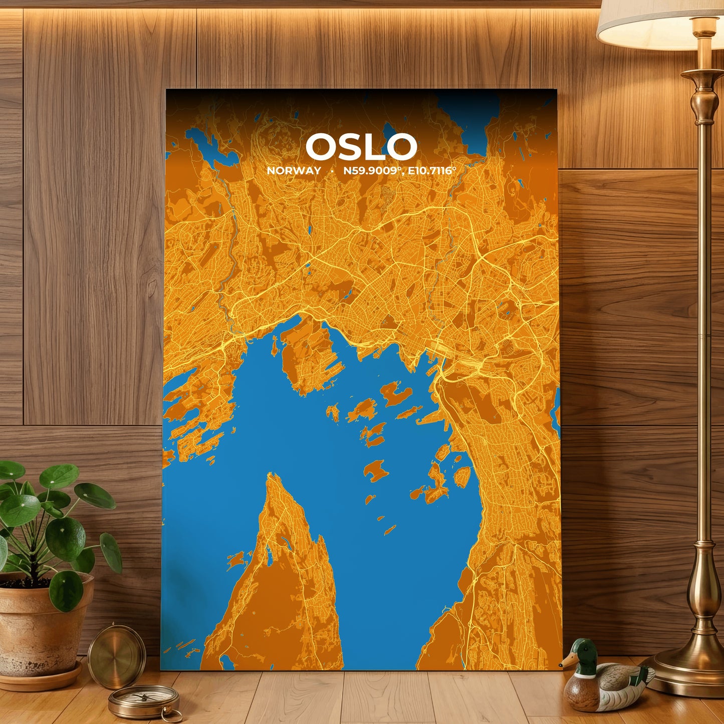 Oslo Scorch Map Poster